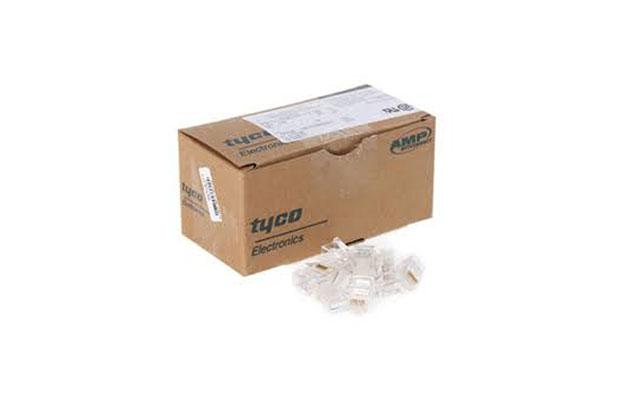 COMMSCOPE/AMP Mod Plug, RJ45, H-P, Sol, 28-24AWG, 100/Box (5-554720-3)