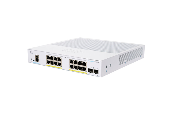 Cisco CBS350-16P-2G-EU Managed 16-Port Gigabit PoE Switch, 2x1G SFP