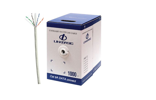 Linkbasic CAT6A U/UTP Solid Cable-70°C 23AWG/0.580mm, 305m Gray (CLA04-UC6A-305-7035)