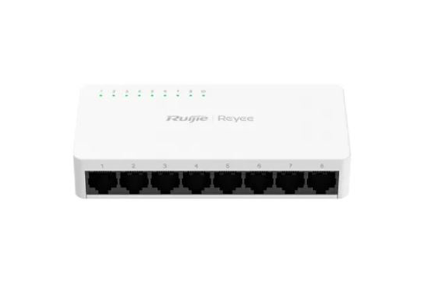 Reyee RG-ES08F 8-Port 10/100 Mbps Desktop Plastic Switch