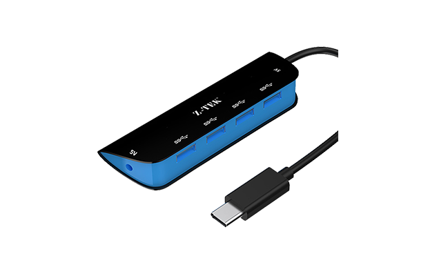 Z-TEK TYPE-C TO USB 3.0 4Port HUB ZY375
