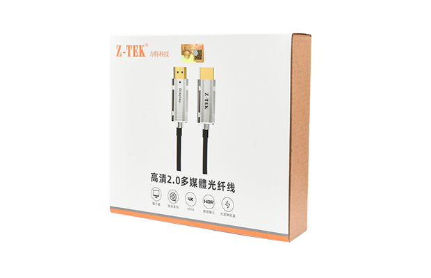 Z-TEK ZY406-500 Cable HDMI 2.0 Fiber Optic 4K 60hz (50M)