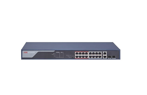 Hikvision DS-3E1318P-EI 16 Port Fast Ethernet Smart POE Switch