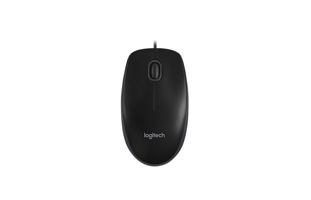 Logitech B100 Optical USB Mouse Black (910-006605)