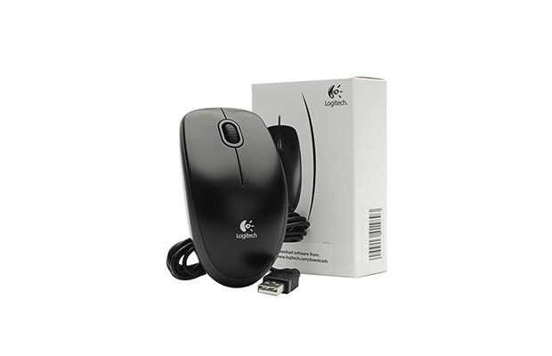 Logitech B100 Optical USB Mouse Black (910-006605)