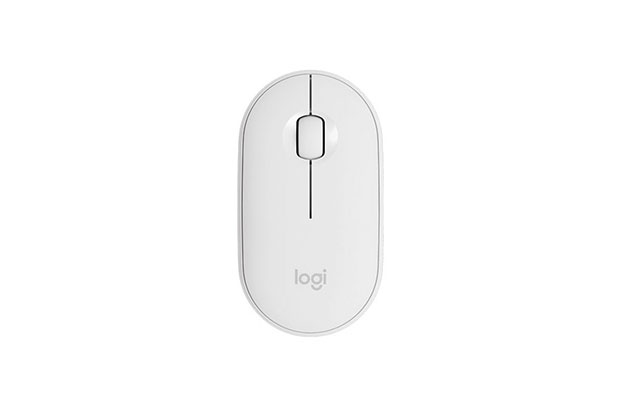 Logitech Pebble M350 Mouse - Off White (910-005600)
