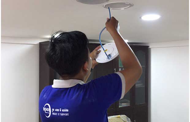 Ceiling WiFi with a strong signal for the office internet and networking access