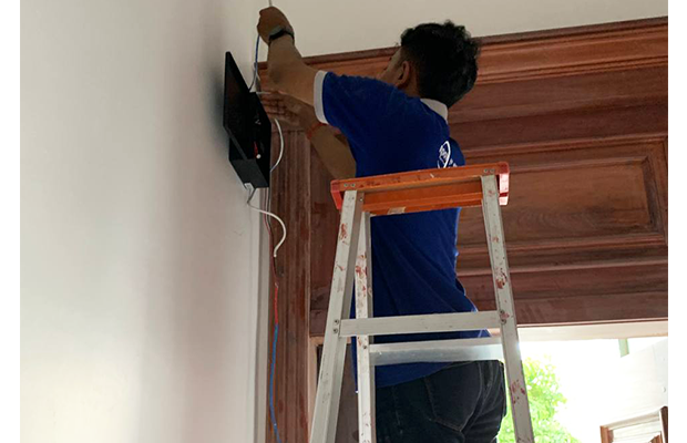 Project Install Door Access Control-Smart Lock Security Phnom Penh