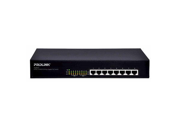 Prolink PSG801P 8-Port Gigabit PoE Ethernet Switch