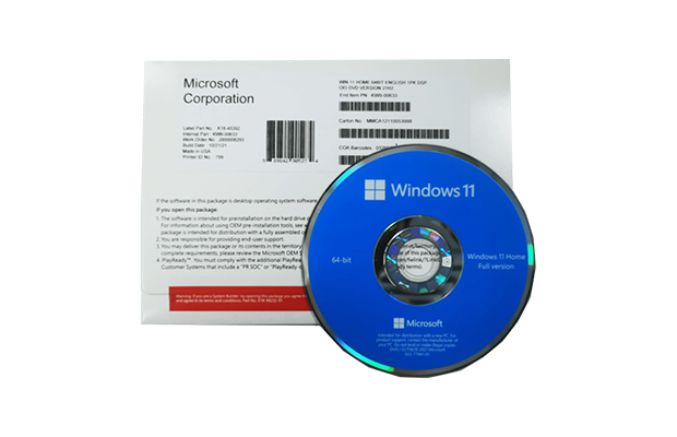 Licensed Windows 11 Pro x64 Eng Intl 1pk DSP OEI DVD (FQC-08929) / SKU FQC-10529  (LC) USA