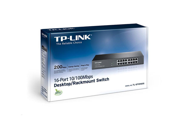 TP-Link TL-SF1016DS 16-Port 10/100Mbps Desktop/Rackmount Switch