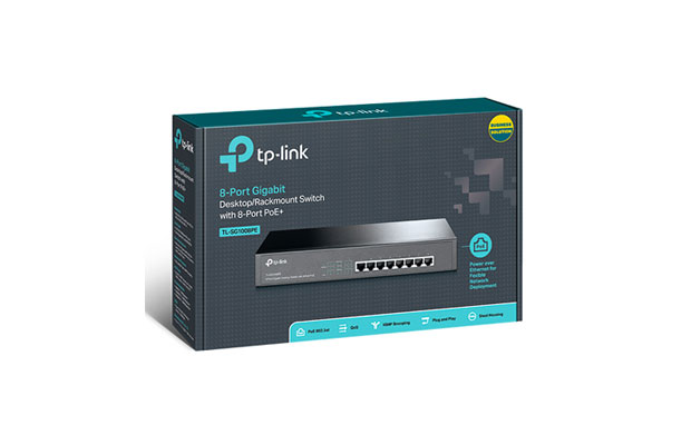 TP-Link TL-SG108PE 8-Port Gigabit Easy Smart Switch with 4-Port PoE